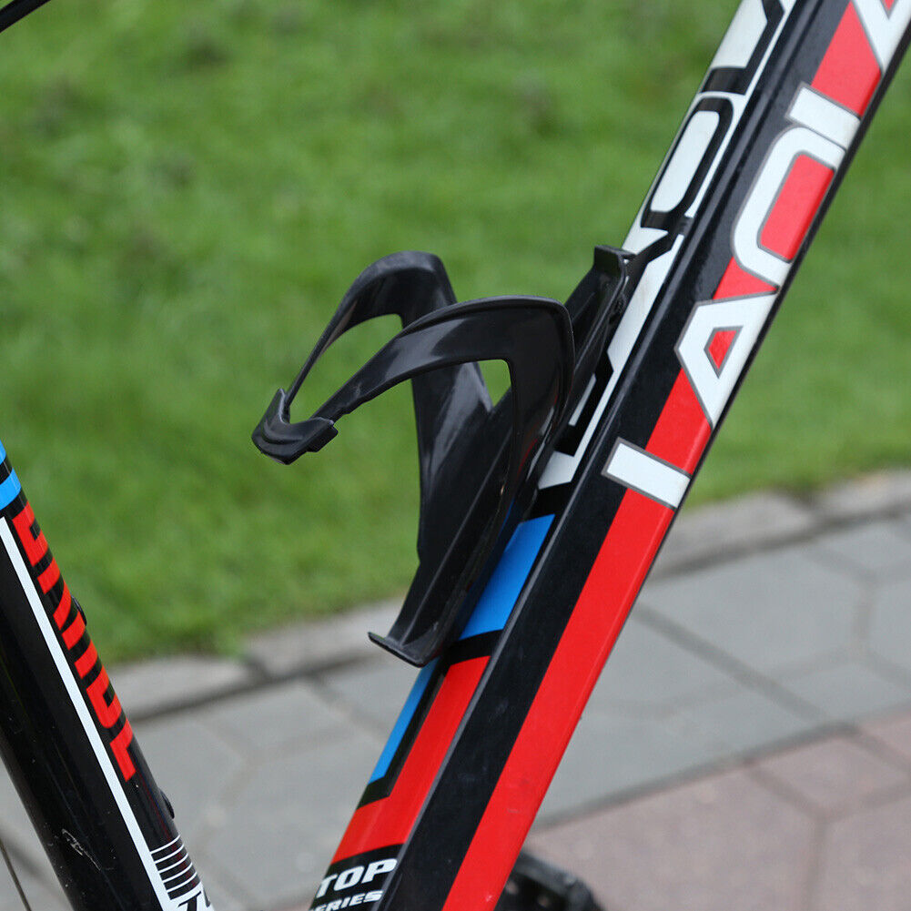 MTB Water Bottle Holder Road Bicycle Kettle Holder Fiberglass Cage (Black)