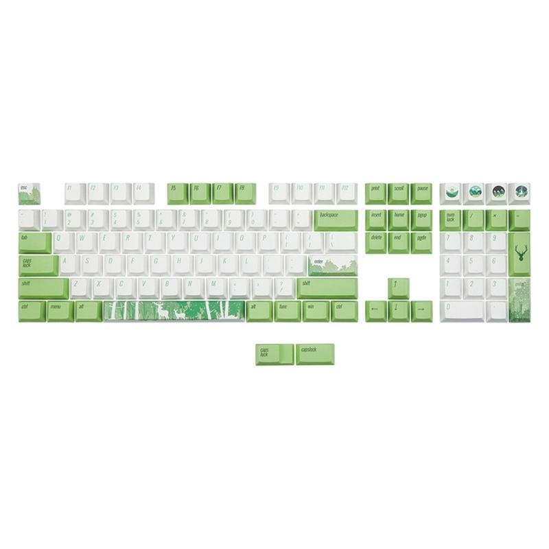 110 Pieces OEM Profile 5 Sides Dye-Sub Light-proof Keycap for Cherry MX Switches