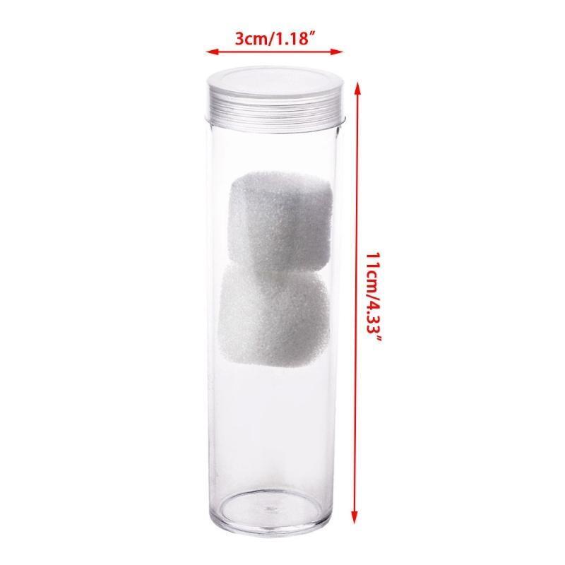 Round Plastic Storage Tube With Screw On Cap For 27mm Coins Or Holder Capsules