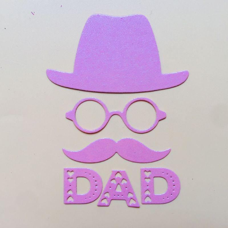 Hat Dad Metal Cutting Dies Stencil Scrapbooking DIY Album Stamp Paper Embossing