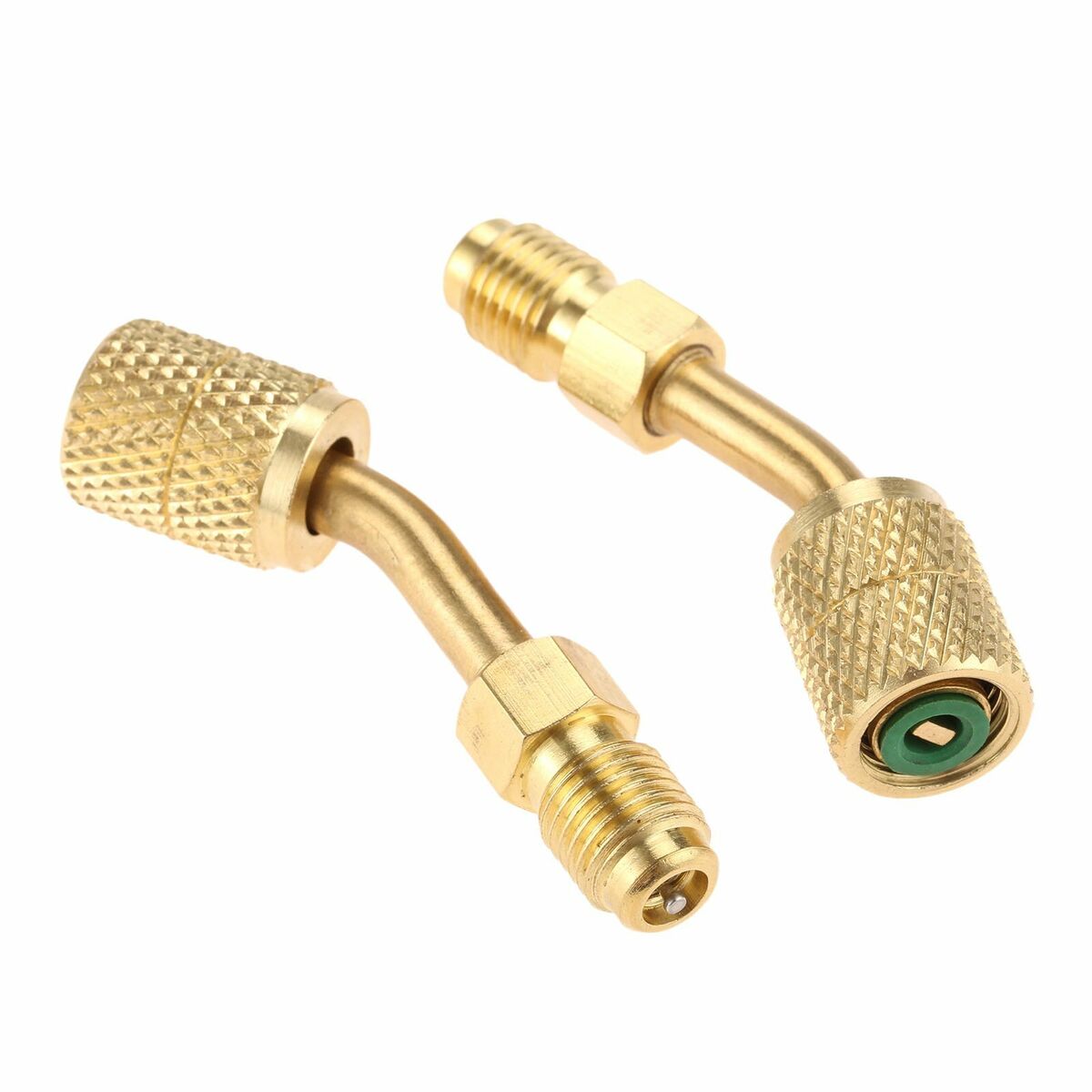 2Pcs R-410A Adapter 1/4" SAE M to 5/16"F for R410a Mini Split Air Conditioners