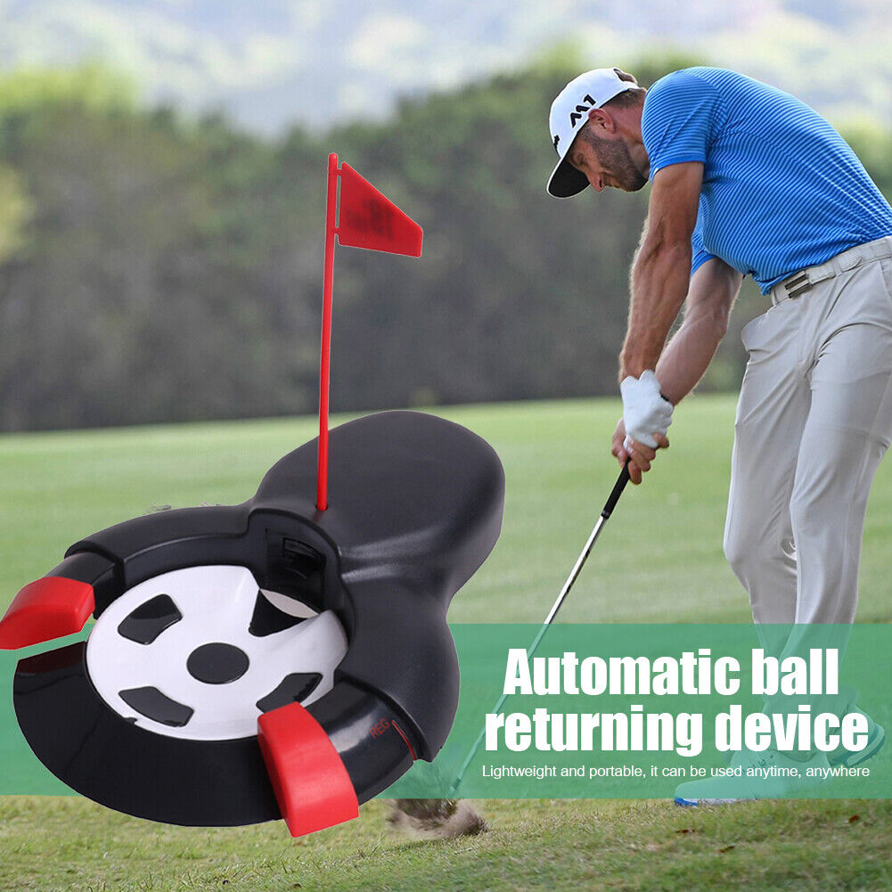 Automatic Golf Ball Returner Putting Cup Indoor Golf Practice Train Device