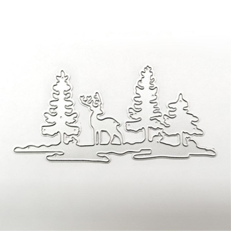 Creative Metal Elk Deer Cutting Die Christmas Theme Die Cuts Embossing Template