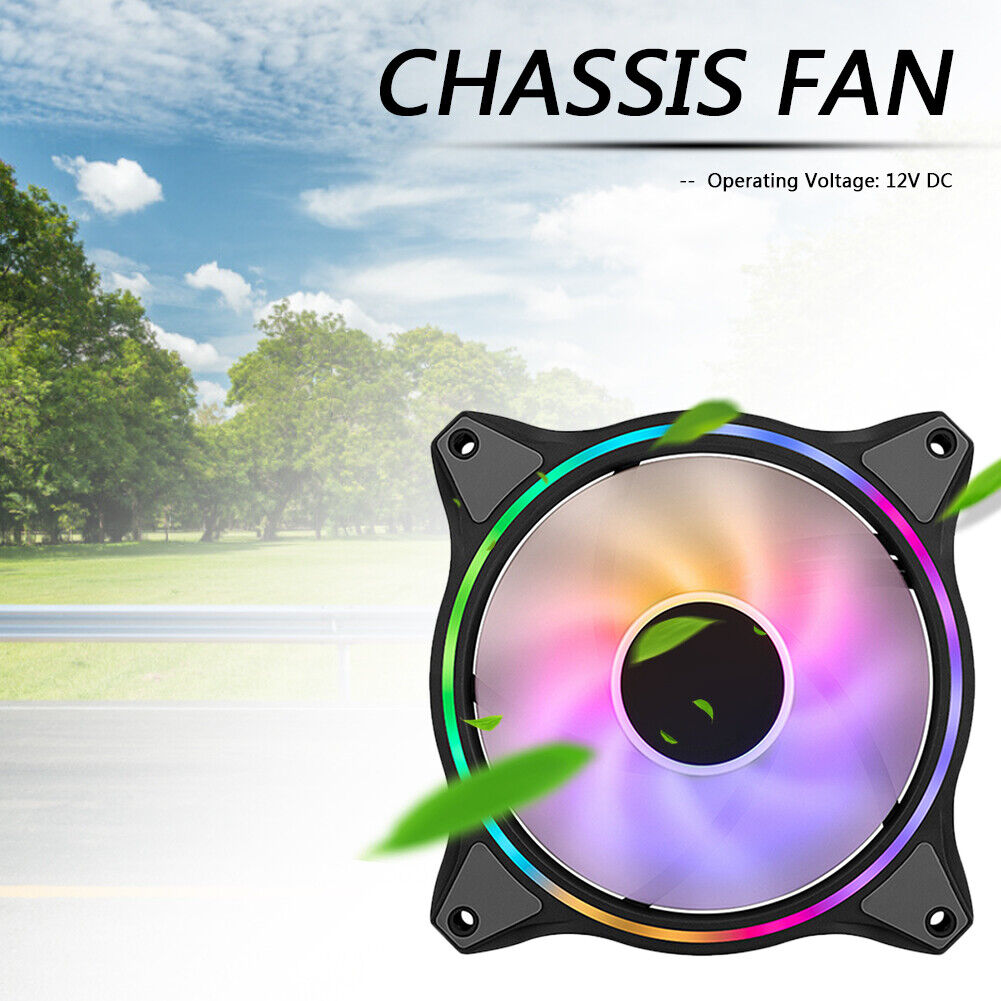 CoolerMaster 12cm 3 Pin ARGB Chassis Fan PC Case Cooling Radiator (Black)