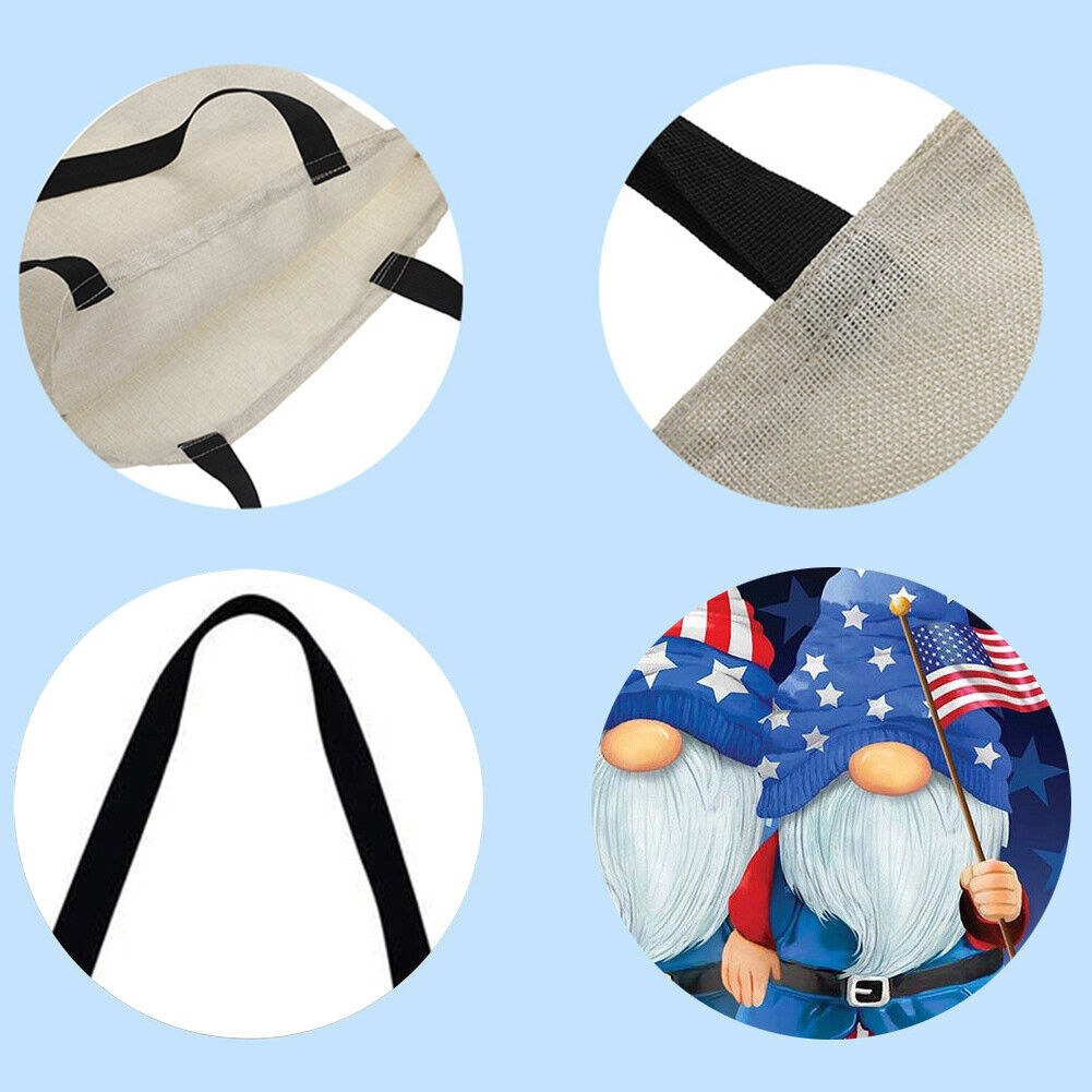 Flag dwarf dwarf Printed Shoulder Shopping Bag Casual Large Tote Handbag