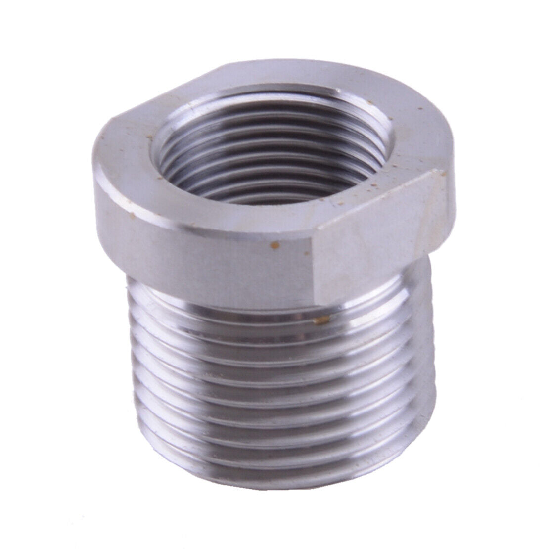 5/8-24 to 13/16-16 Stainless Steel Automotive Threaded Oil Filter Adapter New