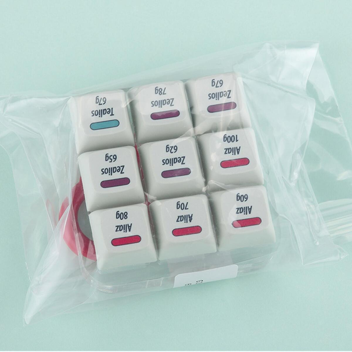 9 Key Switch Tester, Retooled Sampler Printed PBT Keycap Switch Testing Tool for