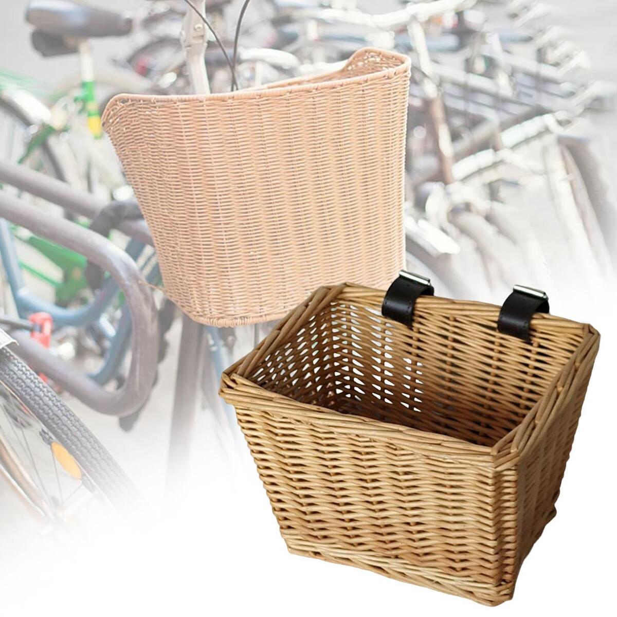 Bikes Basket Bicycle Pet Carrier Front Organizer Travel Storage Riding Cargo