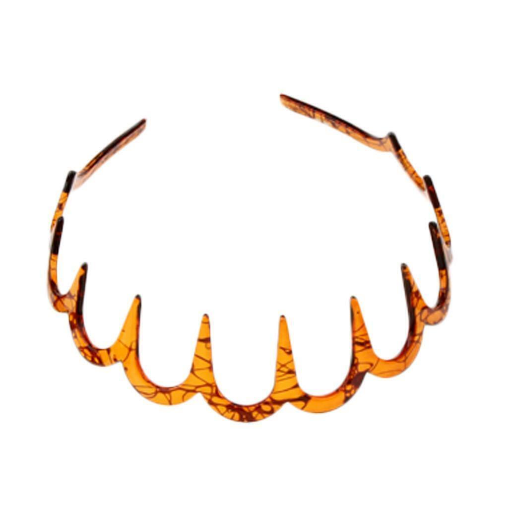 Fashion    Band Headband  Comb Hoop Non-slip Headdress Brown