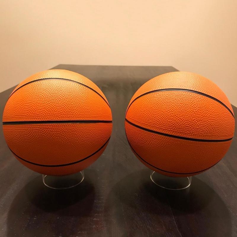 Clear Acrylic Ball Stand Holder Display Rugby Basketball Football Soccer Marbles