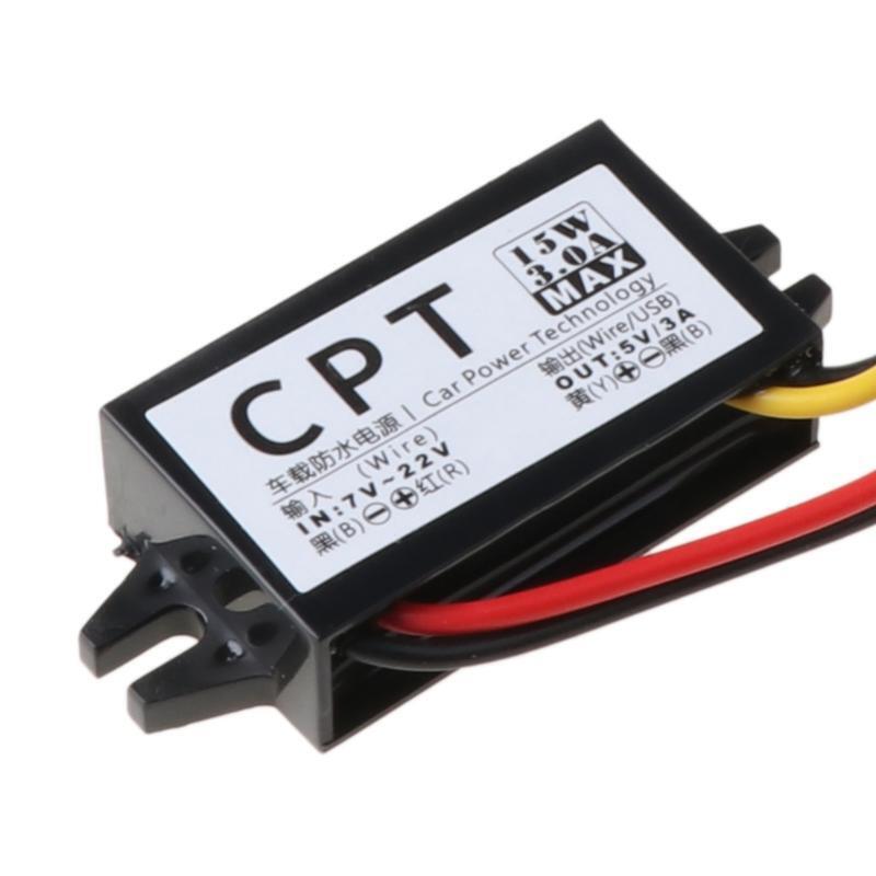 DC/DC Converter Regulator 12V To 5V 3A 15W Car LED Display Power Supply Module