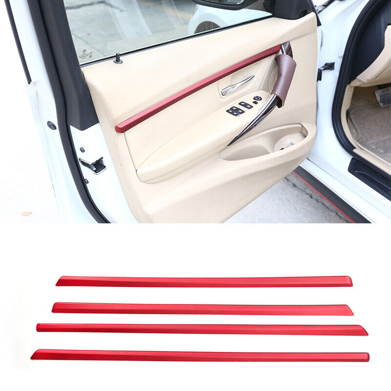 4x Inner Door Panel Molding Strip Trim Cover Fit for BMW 3 Series F30 F31 13-18