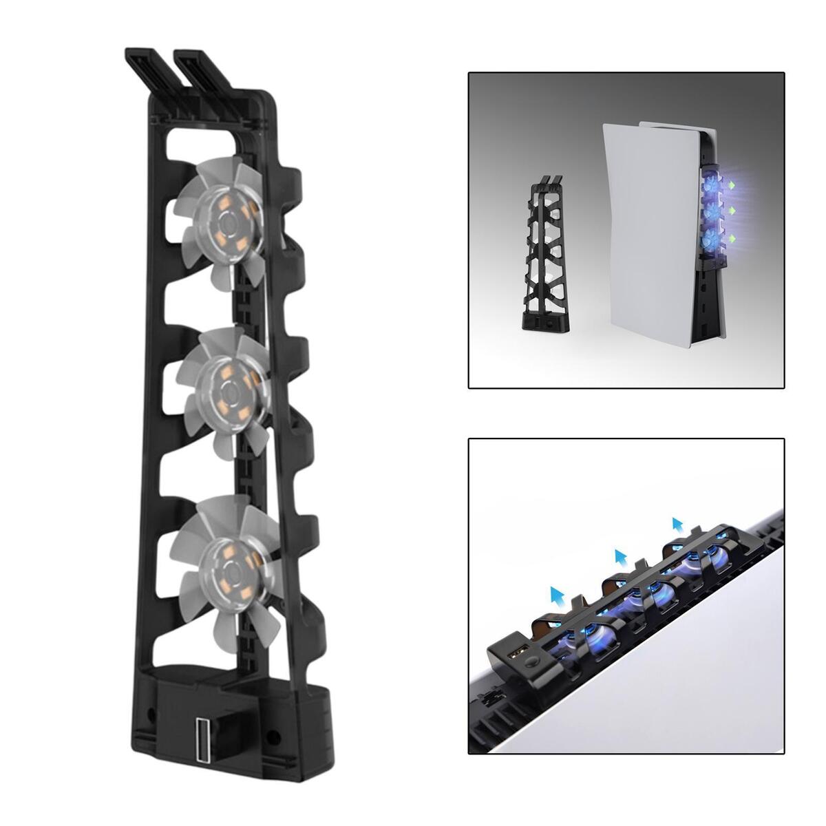 Cooling Fan Efficient System Accs Game Plastic for PS5 Console Disc Version