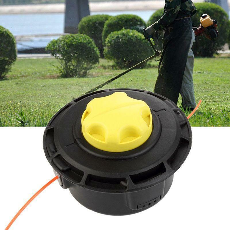 Universal Grass Trimmer Head 2 Lines String Brush Cutter Lawn Mower Garden Tools