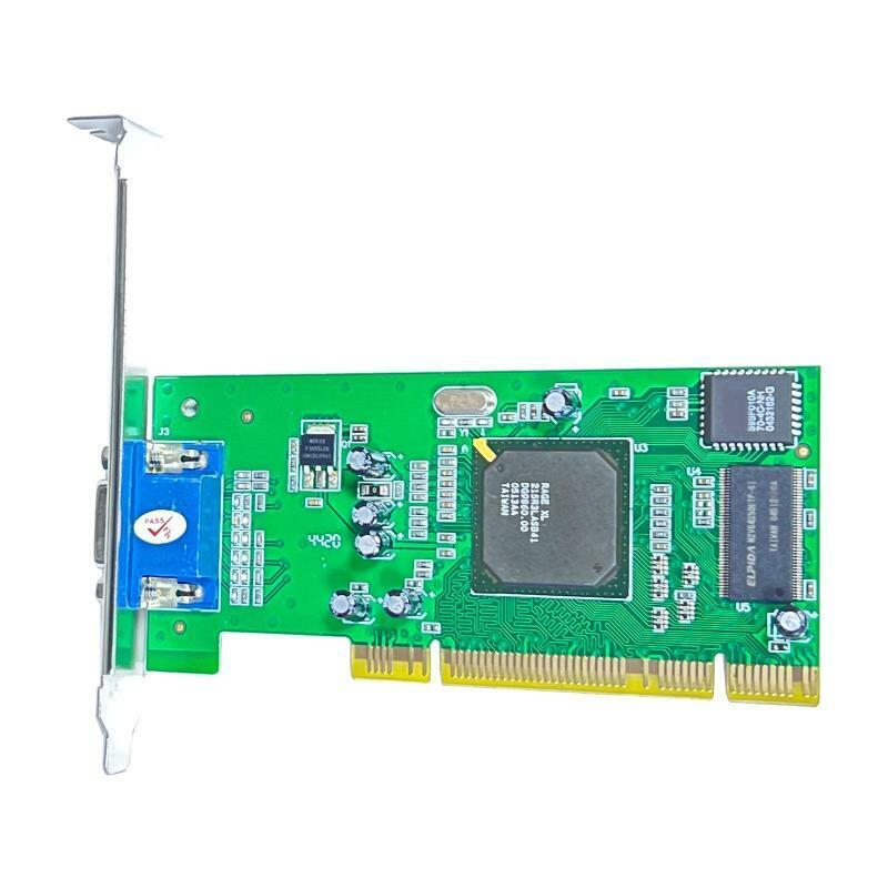 32Bit PCI Graphics Card ATI Rage XL 8MB Multi-Display VGA Video Tractor PC Card