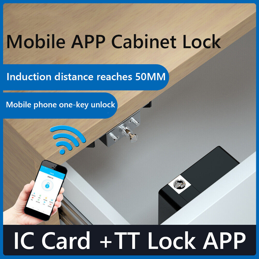 T8 Intelligent IC Card TTLock APP Cabinet Locker Unlock Smart Drawer Lock