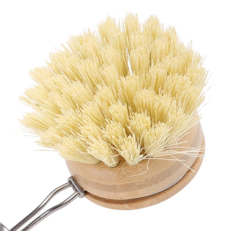 Plant Based Cleaning Brush Set 4 Piece, Beech Wood and Coconut Bristle Wooden Pa