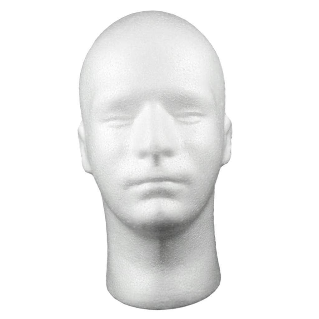 10x Men Foam Manikin  Head for Wigs Glasses Headsets f/