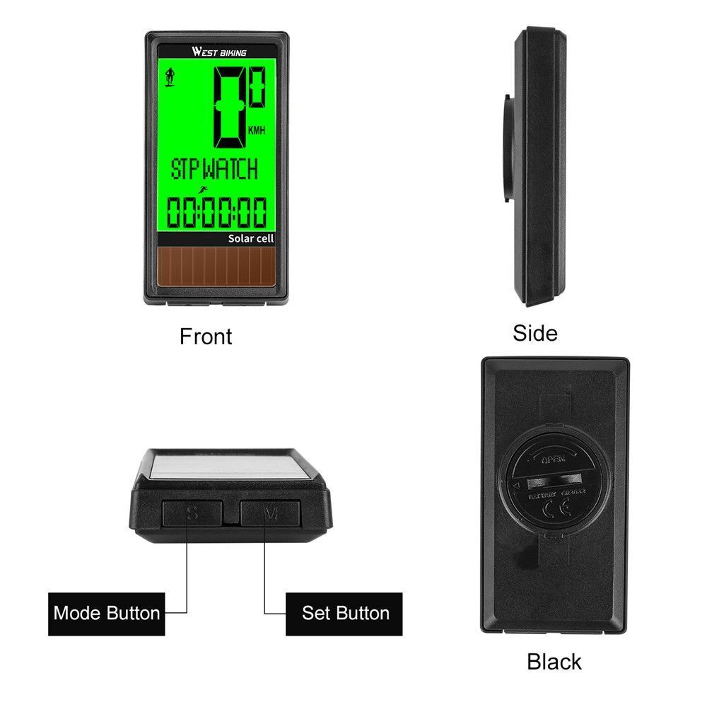 Language Cycling Odometer Bike Speedometer Wireless Stopwatch Bicycle Computer