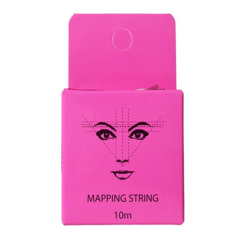 10 m Tattoo Thread Pink Eyebrow Marker Thread Pre Inked Brow Mapping String