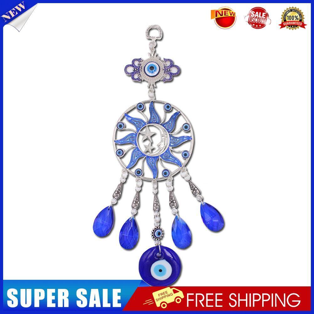 Crystals Dream Catcher Pendant Ornaments Blue Devil Eye Home Room Decor