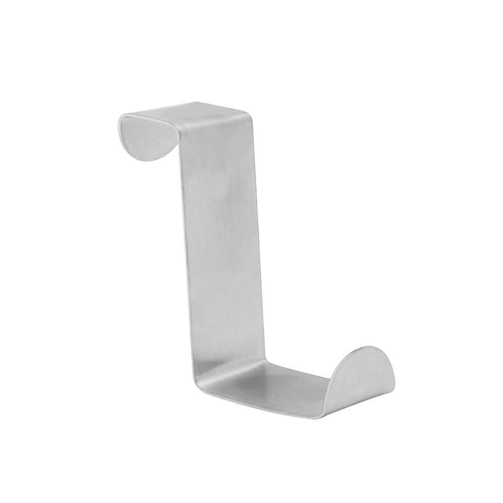 2Pcs New Cabinet Over Stainless Steel Door Hook Hanger Organizer Holder