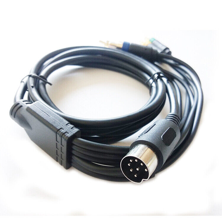 Portable RGB/RGBS Composite Cable Cord For SEGA Mega Drive 1 MD1 Game Console HY