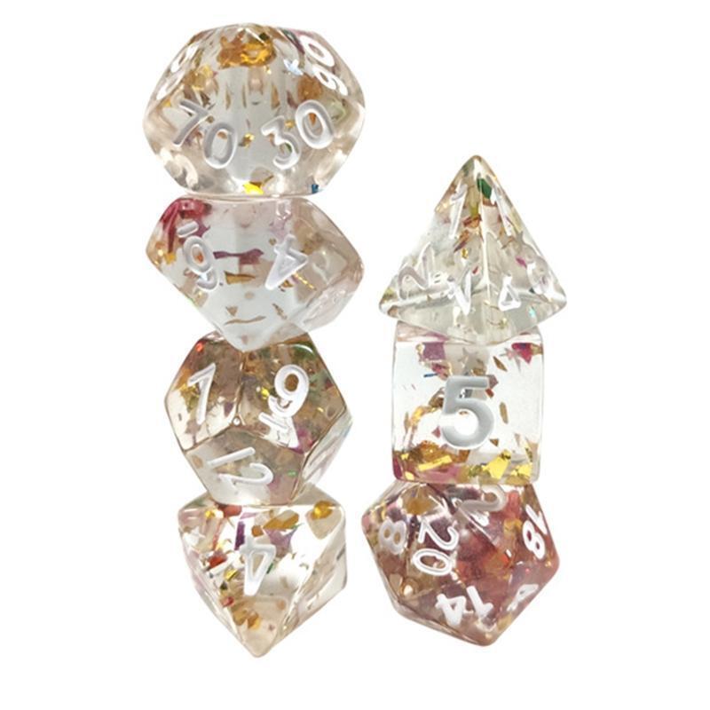 7pcs/set D20 Polyhedral DND Dice 20 Sided Dices Table Board Role Playing Game