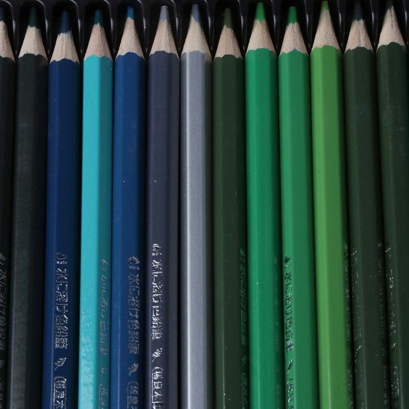 72 Pencils Oily Color Lead Paint Brush Water Soluble Colored Drawing Tool Kit