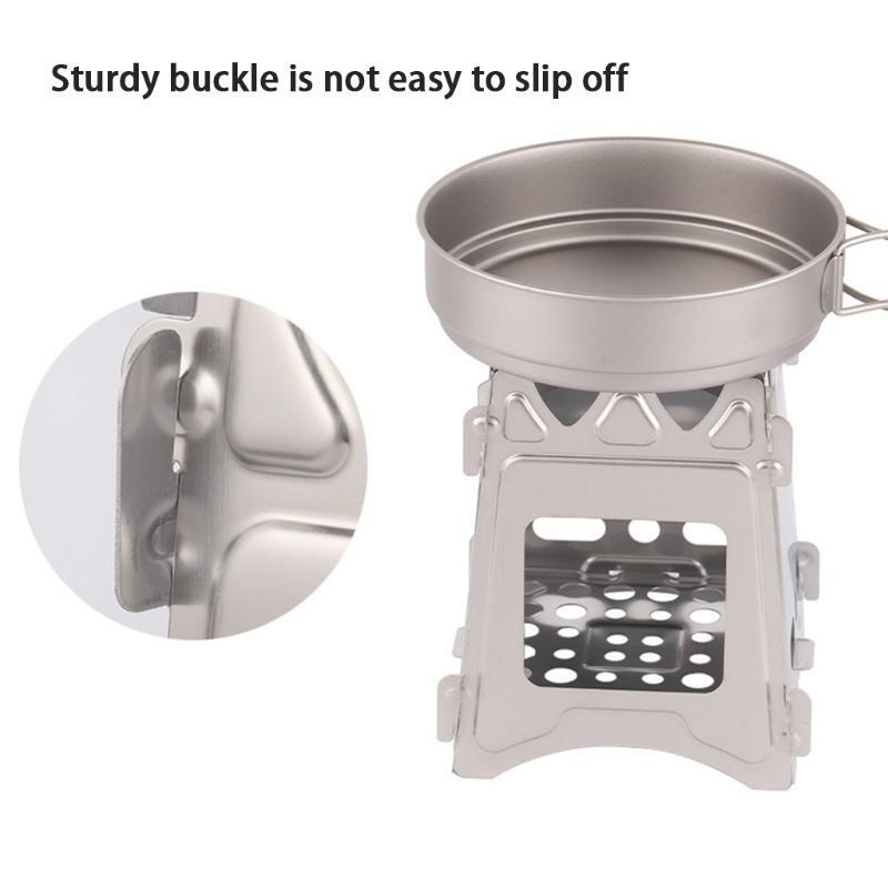 Stainless Steel Stove Camping Collapsible Wood Burner for Picnic Hiking Barbecue