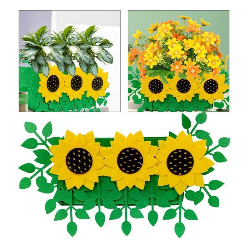 Sunflower Planting Bag Felt Cloth Flower Plant Grow Pot Plants Container
