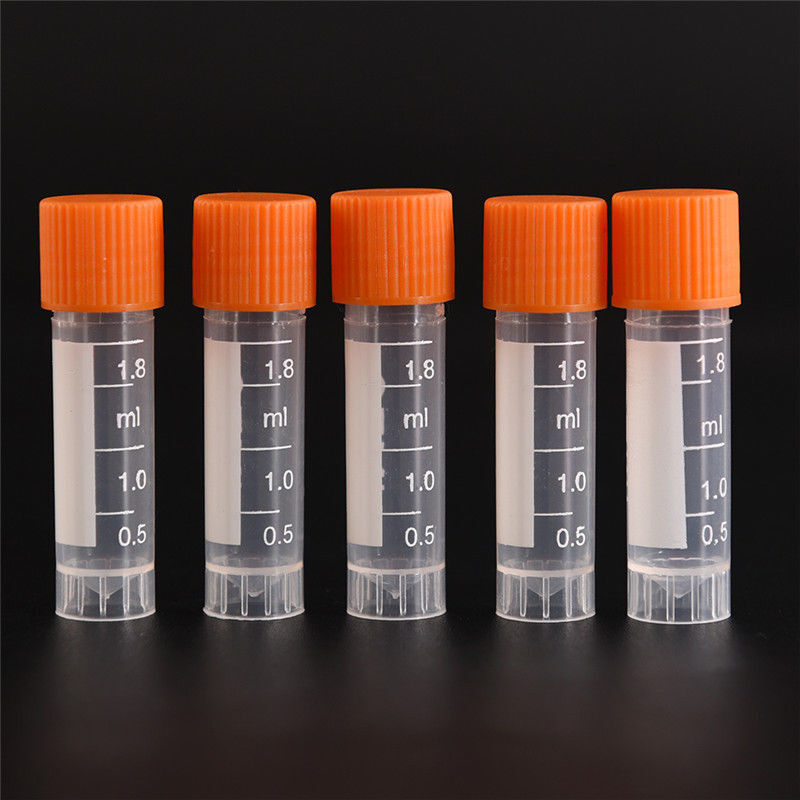 20pcs 1.8ml screw capsule bottles blending lab analyze centrifuge serum tubes Ms