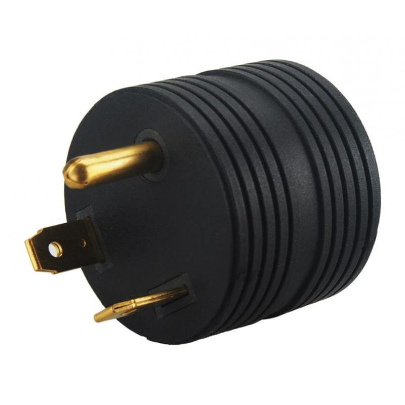 Durable TT-30P Male To NEMA 5-15R Female Adapter Connector 30A 125V For RV