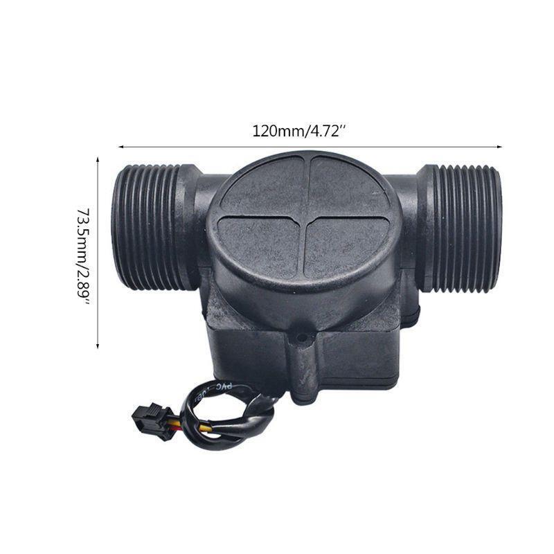 DN32 1-120L/min Water Flow Sensor 32mm Flowmeter Counter Water Controller 1.25"