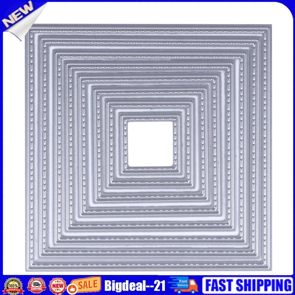 8 DIY Square Cutting Dies Stencils Embossing Card Scrapbooking Album