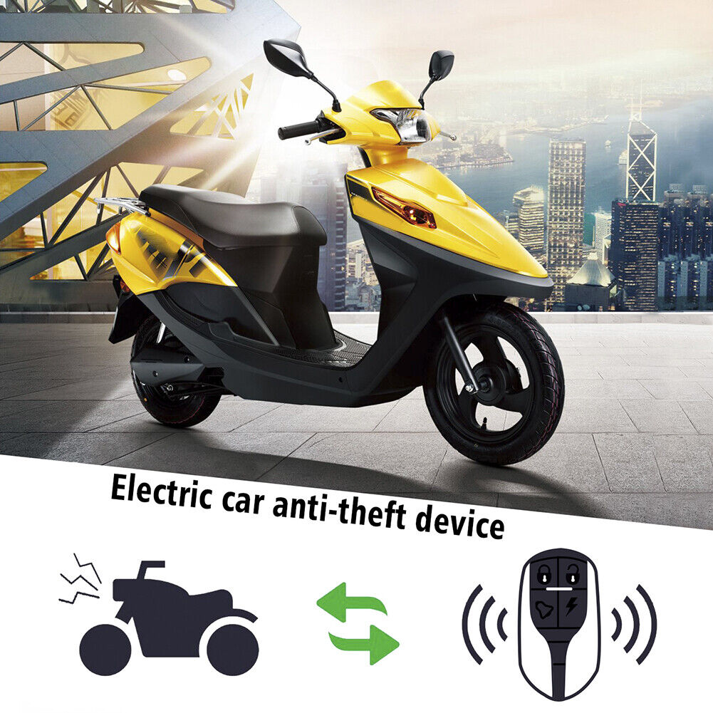 48-72V Electric Scooter Alarm Motorcycle Vehicle Anti-Theft Horn Loud Lock