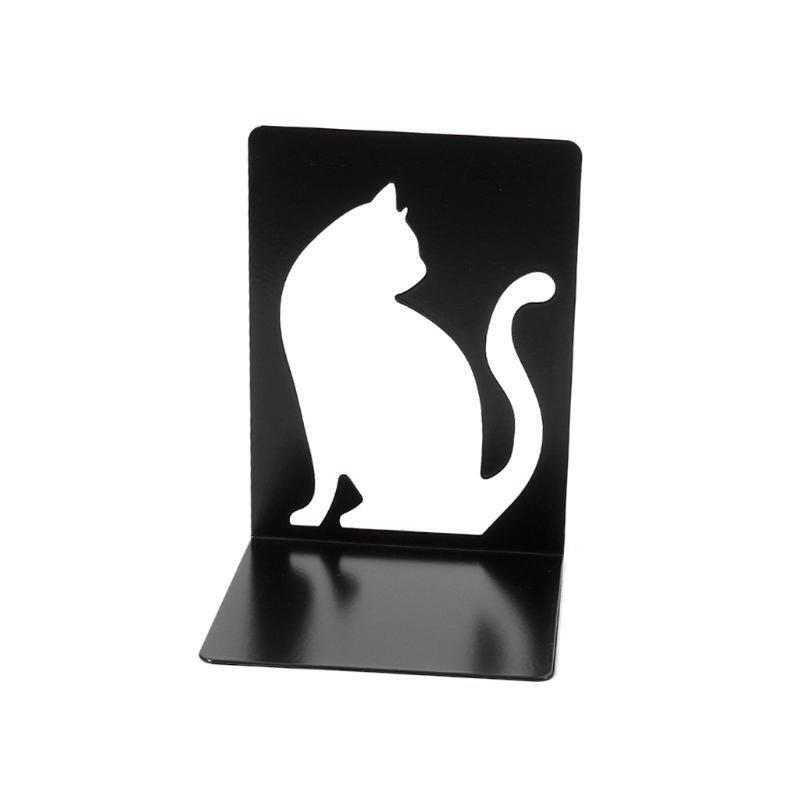 2 Pcs Classic Decorative Bookend Heavy DutyMagazine Holder with 4 Nonskid Mats