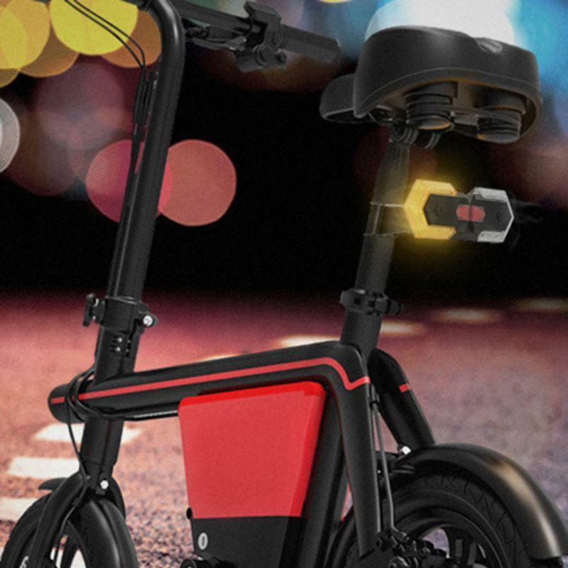 Smart Bike Taillight with Turn Signals Safety Warning Cycling Light Rechargeable