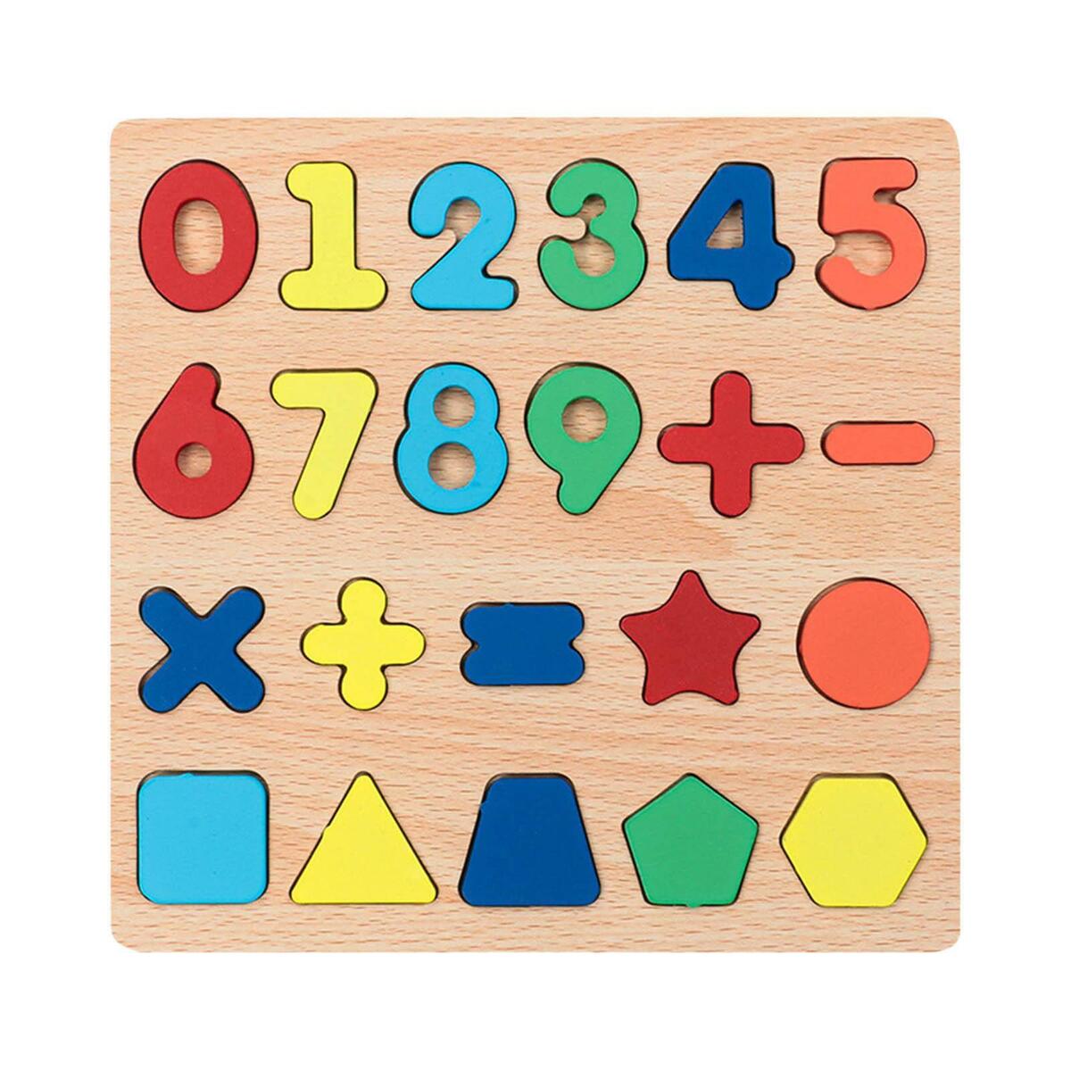 Educational  Pegged puzzle playing Number Shape Recognition for