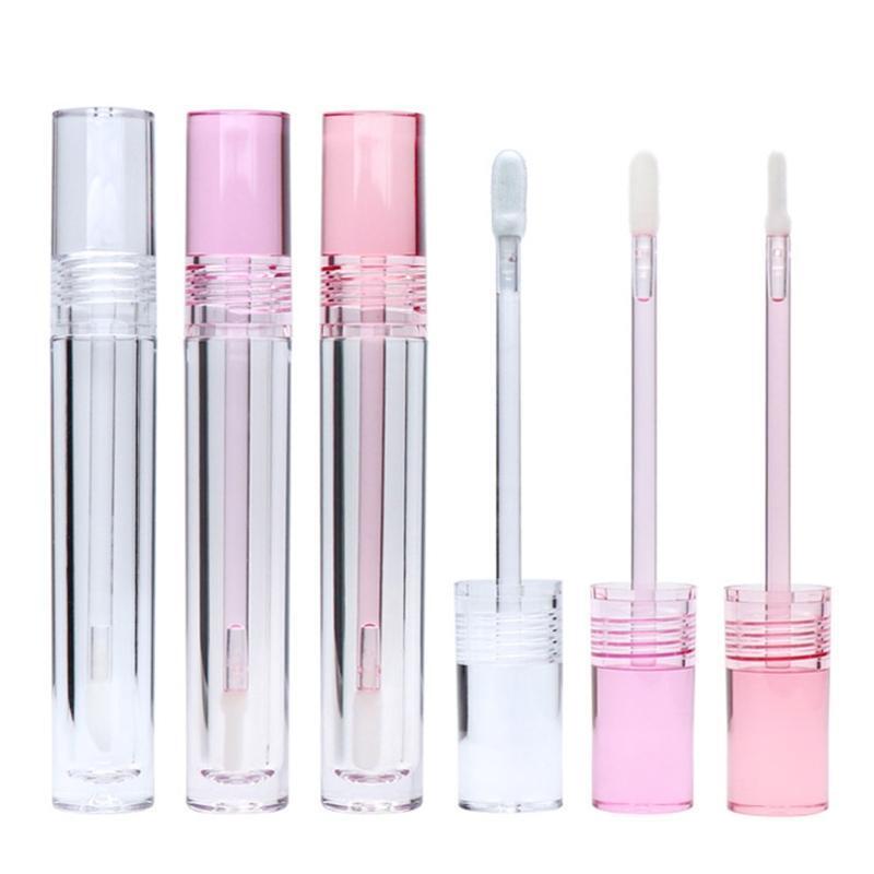 10pcs 5.5ml Empty Lip Gloss Tube Clear Lip Balm Bottle Refillable Container