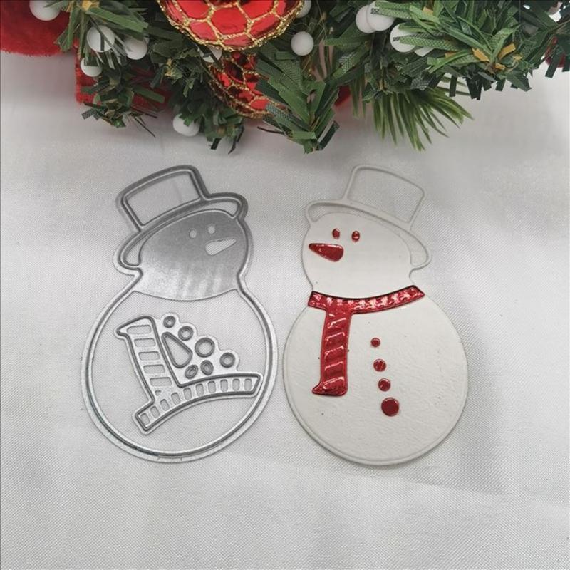 Cute Snowman Metal Cutting Die Christmas Gifts for Children Teens Boys Girls