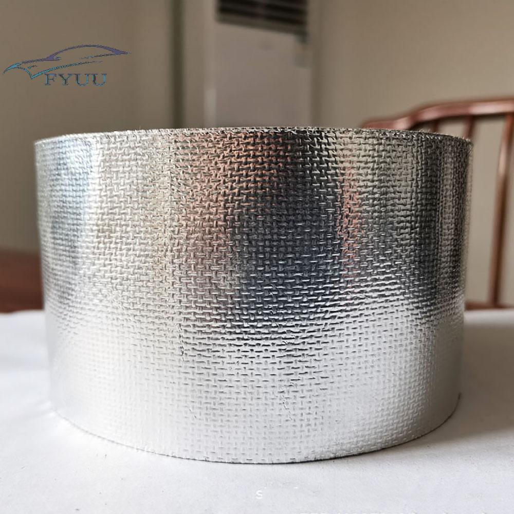 1 Roll 5m x 5cm Exhaust Manifold Titanium Heat Wrap Insulation Tape Thermal Wrap