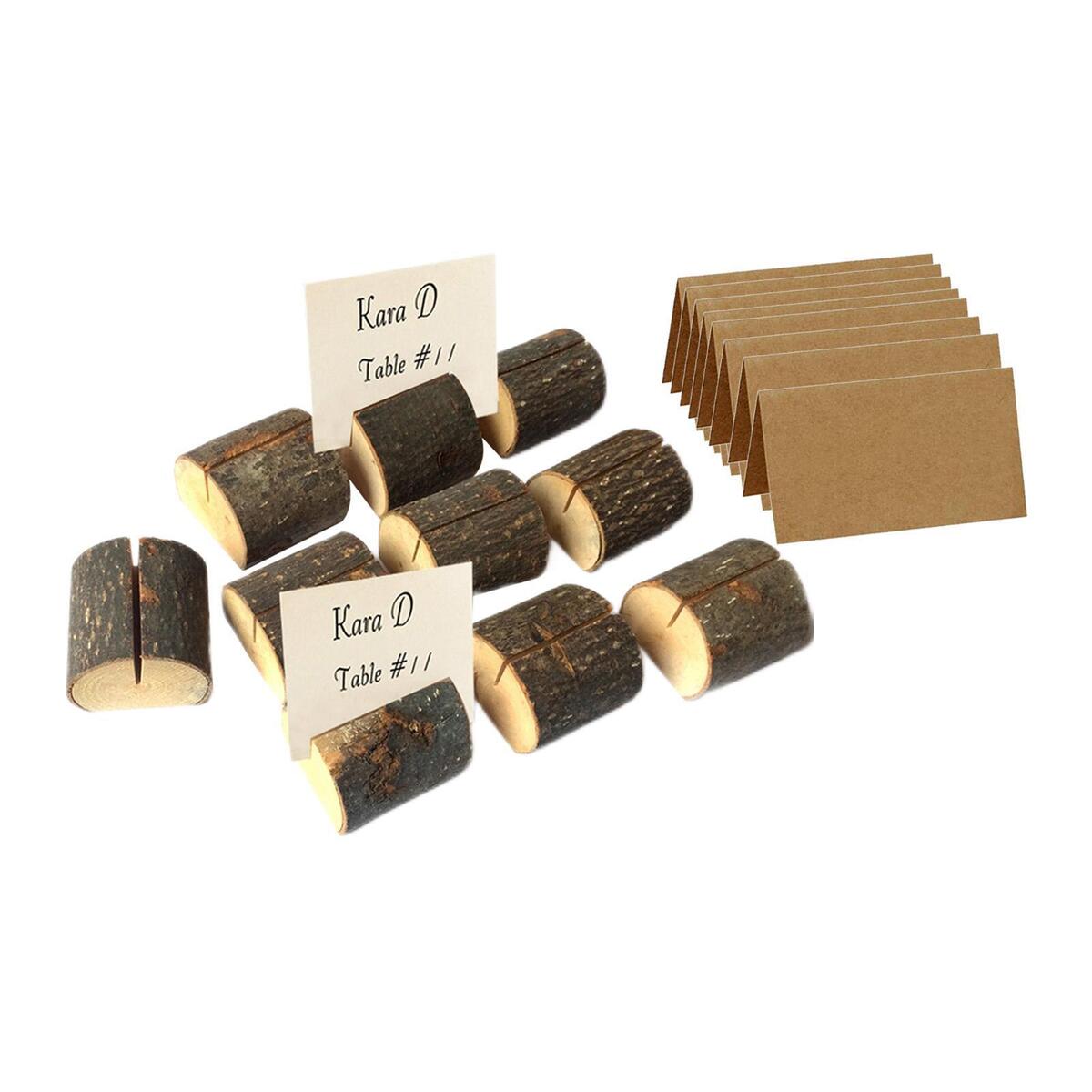 10 Pieces Wood Table Number Stand for Wedding Reception Stands Catering