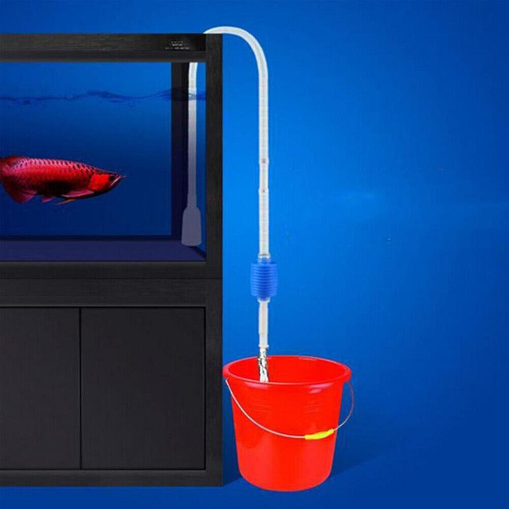 Manual Fish Tank Water Changer Cleaning Gravel Fecal Aquarium Siphon Pipe