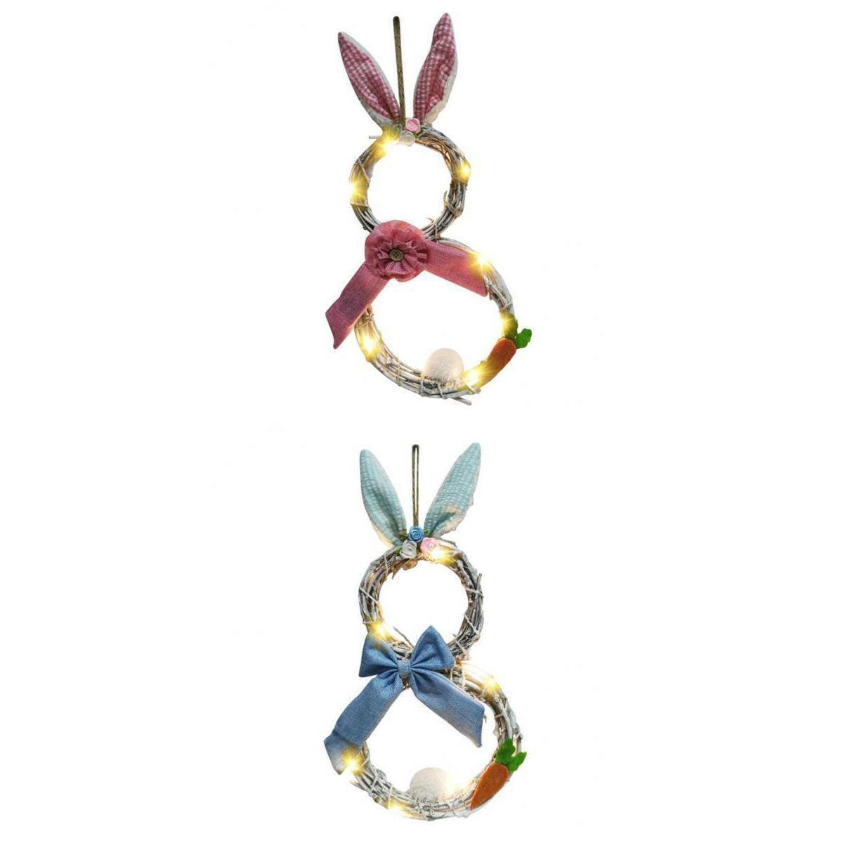 2x Handmade Easter Wreath Front  Wreath Window Garland Decor