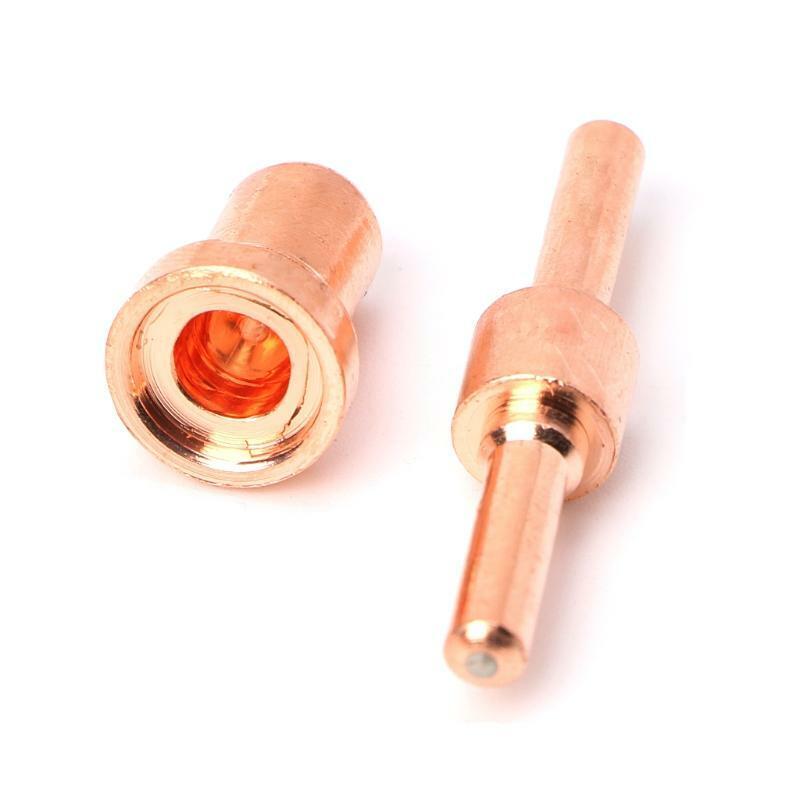 60PCS  Extended Long Plasma Cutter Tip Electrodes&Nozzles Kit  Welding Nozzle