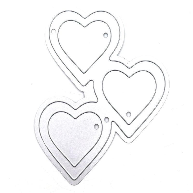 Delicate Love Heart Metal Cutting Die for DIY Paper Art Crafts Photo Album Decor