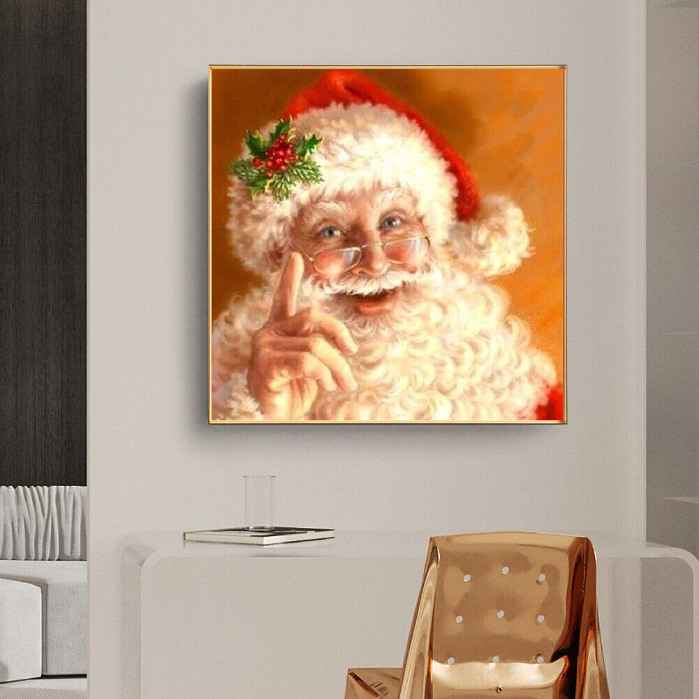 5D DIY Christmas Santa Claus Full Round Drill Diamond Painting Kit Craft