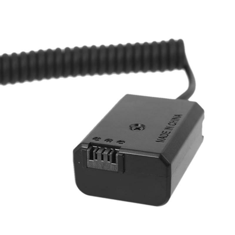 USB Spring Power Cable NP-FW50 Battery Eliminator for -Sony A7 A7RII A6500 A7RII