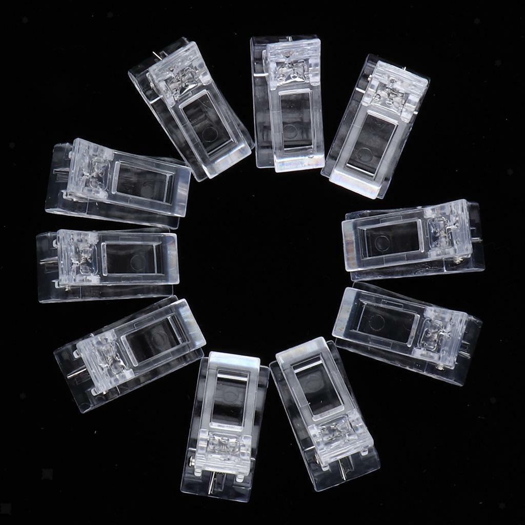 10 Poly Polish Gel Quick Building  Clip Finger Extension Tools